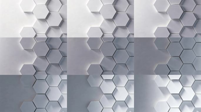 几何蜂窝动态背景