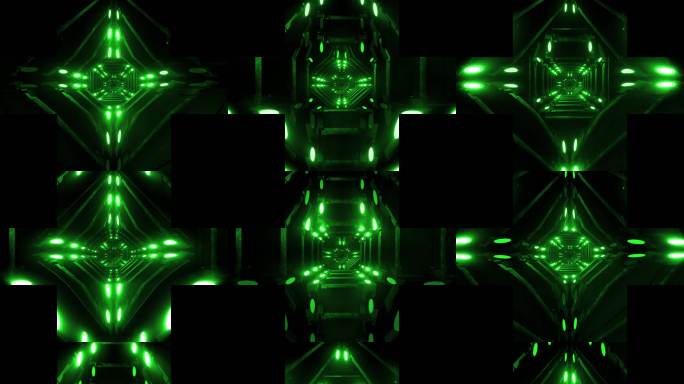 五折幕动感几何LED隧道