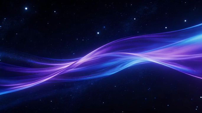 6K宽屏星空流光动态循环背景
