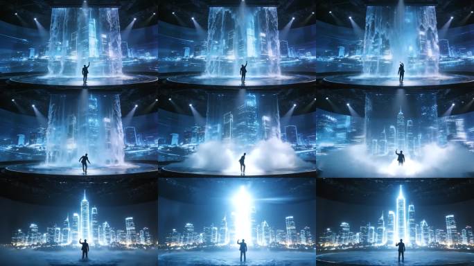 环形球幕全息投影交互科技展厅