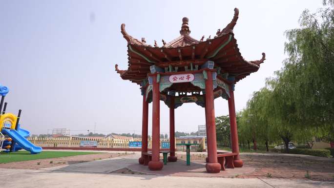 乡村文化广场设施实拍