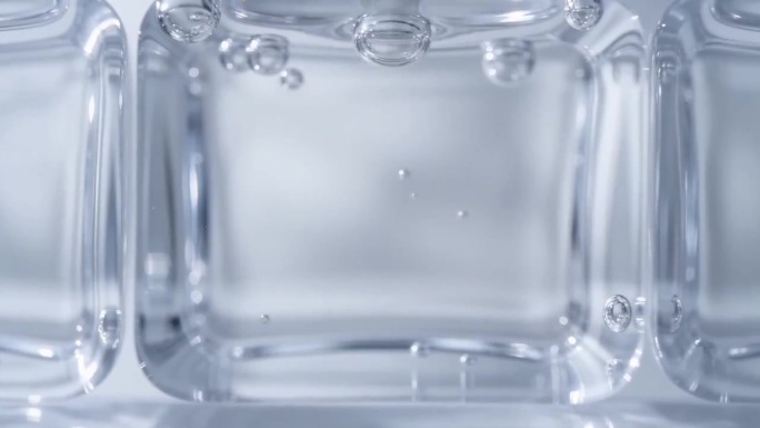 透明冰块凝结特写镜头