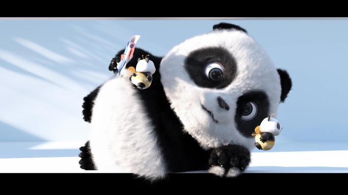 小熊猫卡通熊猫裸眼3d（可定制）