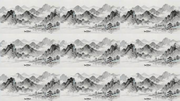 中国风水墨山水动画
