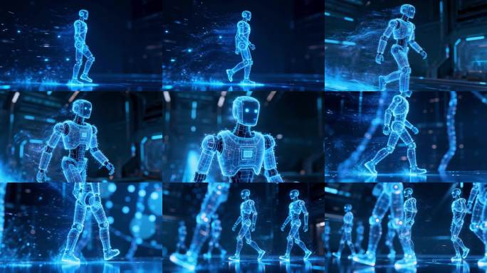 未来科技机器人数字场景