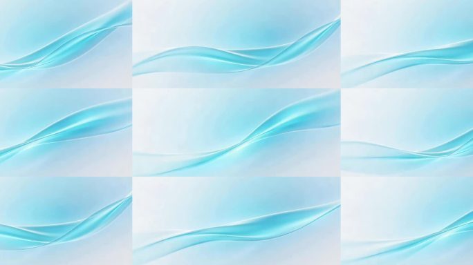 流动蓝白色波浪动态背景