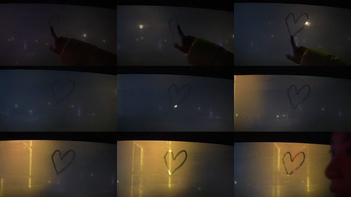 指尖画心 窗外夜景