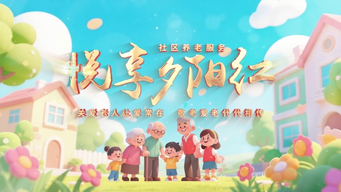 社区养老服务片头