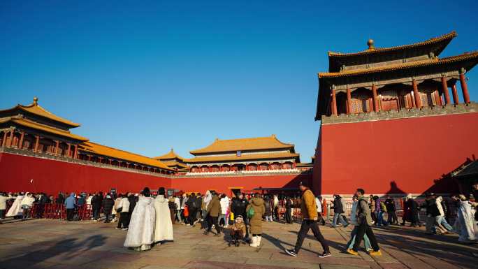 【8K】 故宫延时摄影合集 北京故宫人流