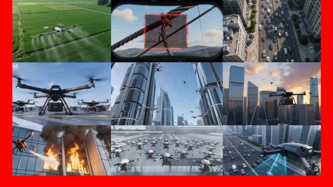 低空经济无人机植保机交通消防工业巡检物流