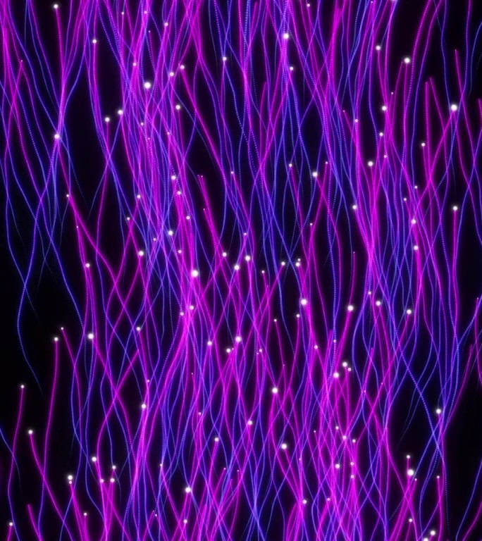 紫色发光线条生长梦幻光效上升