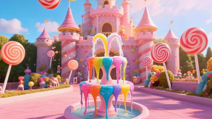 六一儿童节卡通欢乐世界糖果乐园