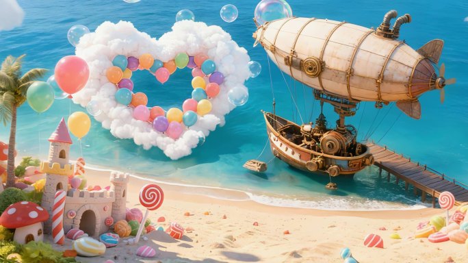 六一儿童节卡通欢乐世界糖果乐园