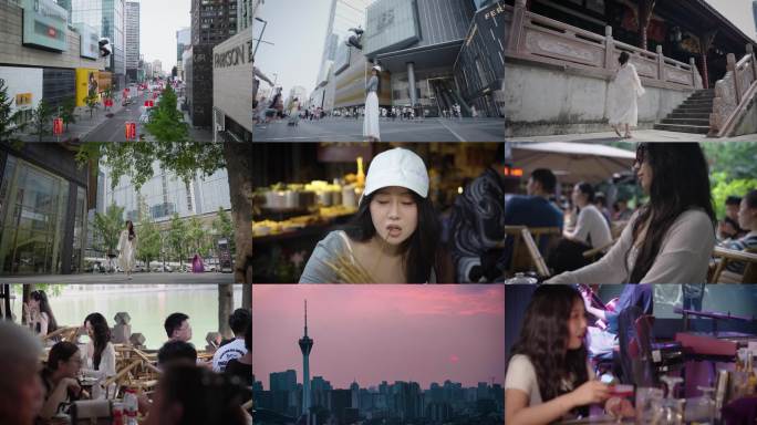 潮流小姐姐打卡生活