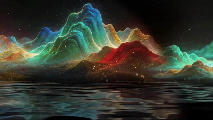 国潮山水动态背景