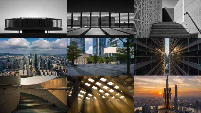 【荐】高端抽象写意城市宣传延时空镜