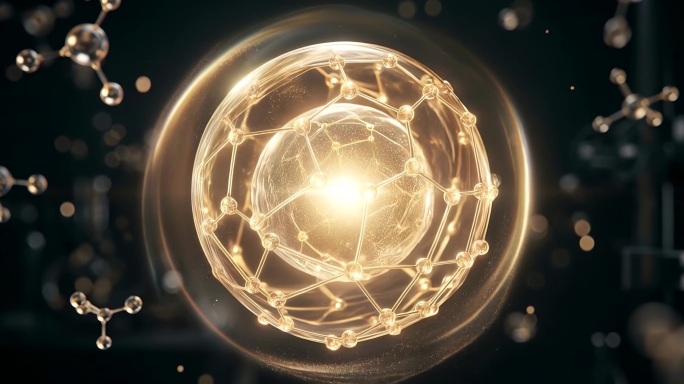 金色精华液分子科技感黄金液体护肤补水精华