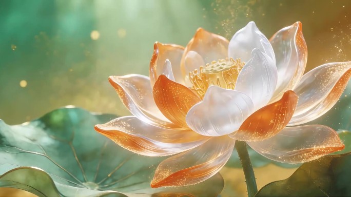 金色莲花绽放动画